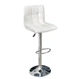 Netto Marken-Discount riess-ambiente Barhocker MODENA - höhenverstellbar weiß Barstuhl Fußablage Kunstleder Angebot