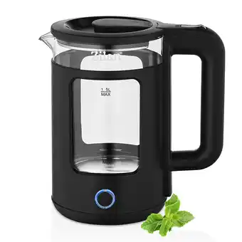 Netto Marken-Discount Zilan Glas Wasserkocher 1.5L mit Edelstahlheizelement BPA-Frei 1650W Angebot