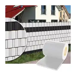 Netto Marken-Discount Plantiflex Sichtschutzrolle für Doppelstabmattenzaun 35m - weiss Angebot