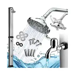 Netto Marken-Discount tectake Solardusche, 38 Liter, Regenduschkopf mit Kugelgelenk, inklusive Wasserhahn Angebot