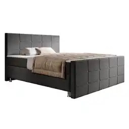 Netto Marken-Discount Boxspringbett Florenz 180x200cm versch. Farben - Anthrazit Angebot