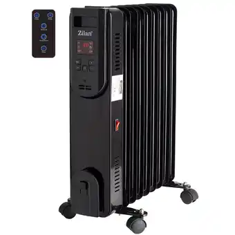 Netto Marken-Discount Zilan Radiator 9 Rippen m. Fernbedienung Display 2000W Angebot