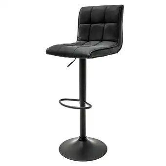 Netto Marken-Discount riess-ambiente Barhocker MODENA - höhenverstellbar vintage grau Barstuhl Fußablage Microfaser Angebot