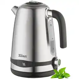 Netto Marken-Discount Zilan Edelstahl Wasserkocher 1.7L mit Temperatureinstellung 2200W Angebot