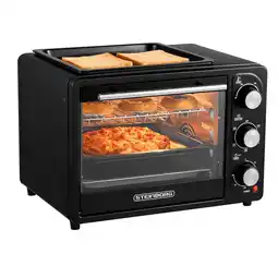 Netto Marken-Discount Steinborg 3in1 Minibackofen 20L mit Grillplatte Umluft 1300W schwarz Angebot