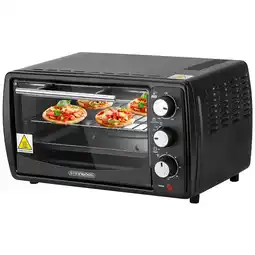Netto Marken-Discount Steinborg Minibackofen 13L Pizzaofen 60 min. Timer 1200W schwarz Angebot