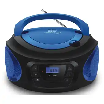Netto Marken-Discount Cyberlux Tragbarer CD-Player Kinder Radio CD/MP3 USB Boombox blau Angebot
