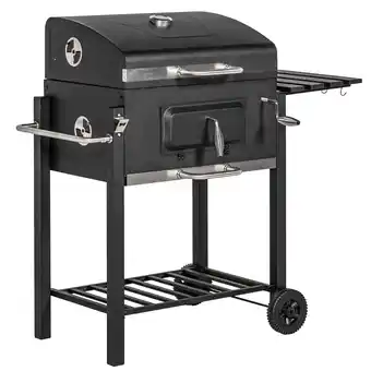 Netto Marken-Discount Outsunny Holzkohlgrill Edelstahl, Metall Angebot
