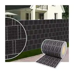 Netto Marken-Discount Plantiflex Sichtschutzrolle für Doppelstabmattenzaun 35m - Rattan-Anthrazit Angebot