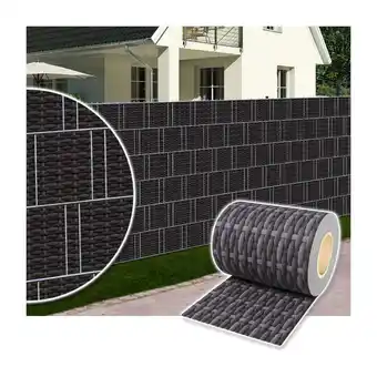 Netto Marken-Discount Plantiflex Sichtschutzrolle für Doppelstabmattenzaun 35m - Rattan-Anthrazit Angebot