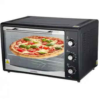 Netto Marken-Discount Steinborg Minibackofen Pizzaofen 45L mit Umluft 1800W schwarz Angebot