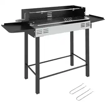 Netto Marken-Discount Outsunny Holzkohlegrill Metall, Edelstahl Angebot