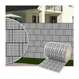 Netto Marken-Discount Plantiflex Sichtschutzrolle für Doppelstabmattenzaun 35m - Rattan-Rustikal Angebot