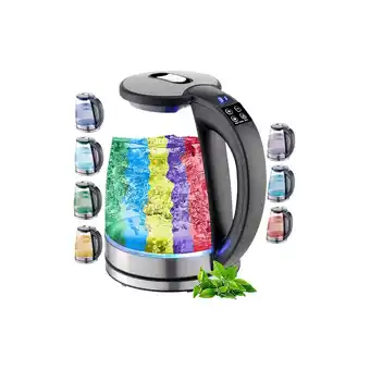 Netto Marken-Discount Ecosa Glas Wasserkocher m. Temperatureinstellung LED Beleuchtung 1.8L Angebot