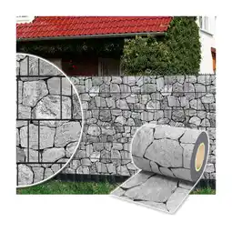 Netto Marken-Discount Plantiflex Sichtschutzrolle für Doppelstabmattenzaun 35m - Stein-Grau Angebot