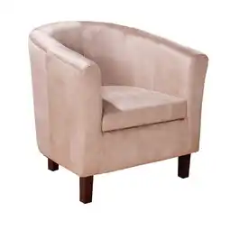 Netto Marken-Discount riess-ambiente Sessel HEMINGWAY - champagner greige Samt Armlehnen Rundum Bezug Massivholz Angebot