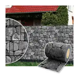 Netto Marken-Discount Plantiflex Sichtschutzrolle für Doppelstabmattenzaun 35m - Stein-Anthrazit Angebot