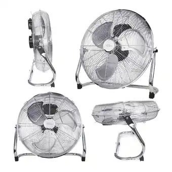 Netto Marken-Discount TroniTechnik Bodenventilator Windmaschine mit drei Geschwindigkeitsstufen 100W, verstellbar ?45cm Angebot