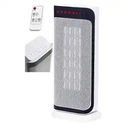 Netto Marken-Discount Echos Keramik Heizlüfter Timer Fernbedienung Temperaturanzeige 2000W Angebot