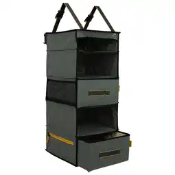 Netto Marken-Discount BO-CAMP Hängeregal Organizer Westlawn 5-Fach Zelt Tür Regal Camping Aufbewahrung Angebot