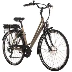 Netto Marken-Discount Hollandia E-Citybike Damen 28'' Optima Basic Braun 7 Gänge Angebot