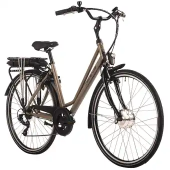 Netto Marken-Discount Hollandia E-Citybike Damen 28'' Optima Basic Braun 7 Gänge Angebot