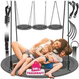 Netto Marken-Discount tectake Nestschaukel, 300 kg Belastbarkeit, gepolsterter Rand, Textilene-Bespannung Angebot