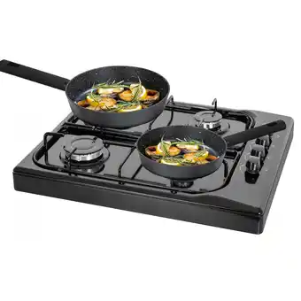 Netto Marken-Discount Zilan Gaskocher 4 flammig Campingkocher Gasherd Kochfeld schwarz Angebot