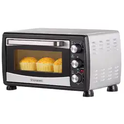 Netto Marken-Discount Steinborg Minibackofen Pizzaofen 20L mit Umluft 1380W silber/schwarz Angebot