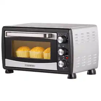 Netto Marken-Discount Steinborg Minibackofen Pizzaofen 20L mit Umluft 1380W silber/schwarz Angebot