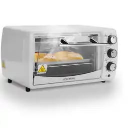 Netto Marken-Discount Steinborg Minibackofen 13L Pizzaofen 60 min. Timer 1200W weiß Angebot