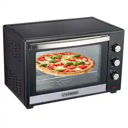 Netto Marken-Discount Steinborg Minibackofen 60L Pizzaofen 90 min. Timer 2000W schwarz Angebot