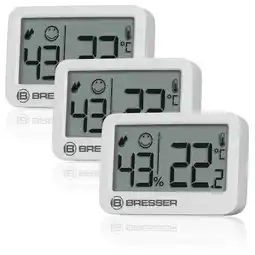 Netto Marken-Discount BRESSER Tempy Thermo-Hygrometer 3er-Set Angebot