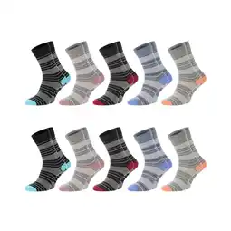 Netto Marken-Discount Chili Lifestyle Damen Socken Streifen 10 Paar Baumwolle Weichbund Angebot