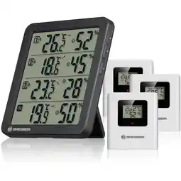 Netto Marken-Discount BRESSER Quadro NV Thermo-Hygrometer schwarz Angebot