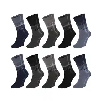 Netto Marken-Discount Chili Lifestyle Herren Socken Streifen 10 Paar Baumwolle Weichbund Angebot