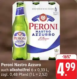 Gebauer's Peroni Nastro Azzuro auch alkoholfrei Angebot