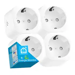 Netto Marken-Discount Echos Smart WLAN Steckdose 4er Pack 16A m. Energie Monitor Angebot