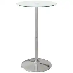 Netto Marken-Discount HOMCOM Bartisch Gehärtetes Glas, Stahl Angebot