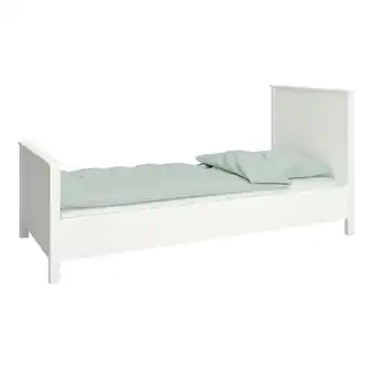 Netto Marken-Discount Landhaus Einzelbett 90x200 Bett weiß Kinder Jugendbett Gästebett Bettgestell Angebot