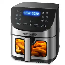 Netto Marken-Discount Steinborg 4in1 Heißluftfritteuse 8L 12 automatische Programme 1700W Angebot