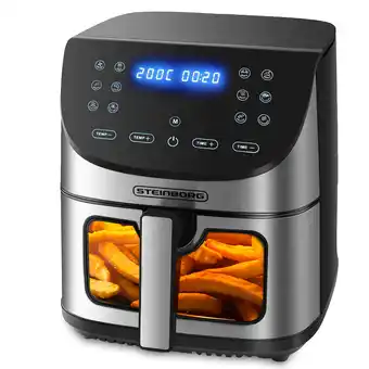Netto Marken-Discount Steinborg 4in1 Heißluftfritteuse 8L 12 automatische Programme 1700W Angebot