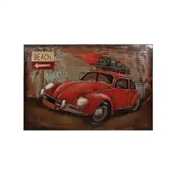 Netto Marken-Discount Harms Import & Vertriebs GmbH & Co. KG - 3D Metallbild Auto mit Gepäck Angebot