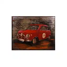 Netto Marken-Discount Harms Import & Vertriebs GmbH & Co. KG - 3D Metallbild rotes Auto Angebot