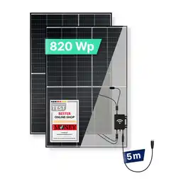 Netto Marken-Discount priwatt Balkonkraftwerk 820Wp/800W - steckerfertig - WiFi - priBasic Duo Angebot