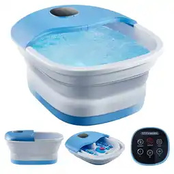 Netto Marken-Discount Steinborg faltbares Fußsprudelbad m. Fernbedienung Platzsparend Timer Angebot