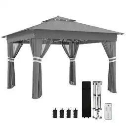 Netto Marken-Discount Outsunny Pavillon Metall, Oxfordstoff Angebot