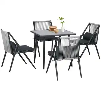 Netto Marken-Discount Outsunny Sitzgruppe Aluminium, Polyester Angebot