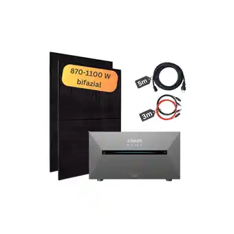 Netto Marken-Discount Balkonkraftwerk mit Speicher 880+ Watt - inkl. Anker SOLIX Solarbank 2 Pro (1,6 kWh) Angebot