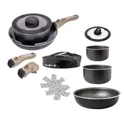 Netto Marken-Discount BRUNNER Campinggeschirr Koch Set Pirate Spacemaster Ø26 cm Outdoor Topf Pfanne Angebot